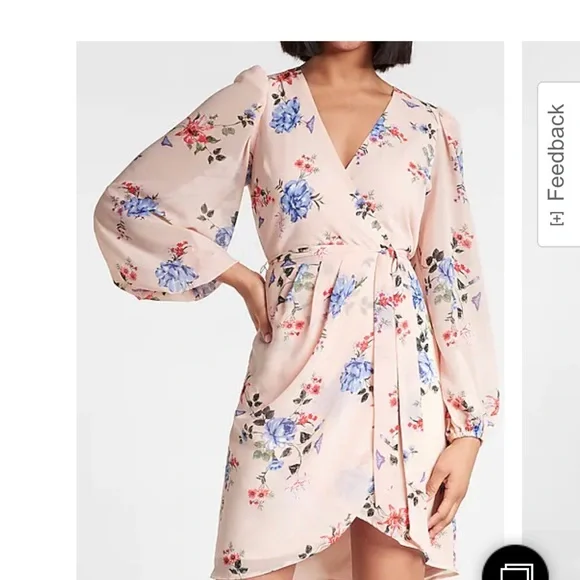 express pink floral dress Express Women's Mesh Floral Off The Shoulder Ruched Maxi Dress Large